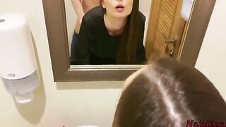 First night date with a guy in the restaurant toilet, Natalissa