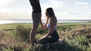 A girl is having sex right in the middle of training