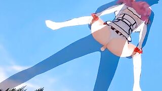 Hentai animation with Flare Arlgrande getting fucked and experiencing something new (POV)