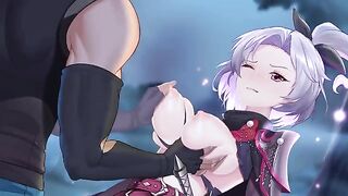 A girl with an assassin's dagger in her hand seduces you to fuck
