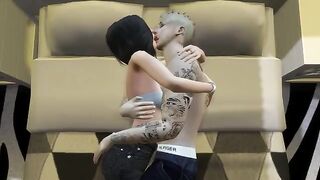 3D Hentai - The erotic adventure of Justin and Selena in a cartoon world