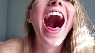 Spit tour of my mouth, an exclusive homemade video