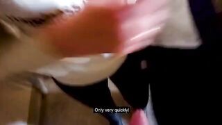 A couple fucked in the hallway while their parents were at home, a daring outdoor encounter