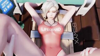 Mercy's Average Size Part 2: Missionary POV from Overwatch