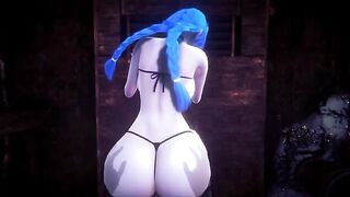 POV of you getting fucked by a League of Legends Jinx cosplay