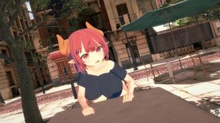 A date with the invisible girl in a 3D hentai world