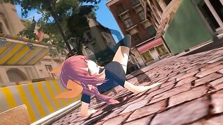 A date with the invisible girl in a 3D hentai world