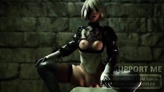 Nier Automata 2B compilation with sound, 2021 version