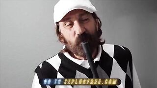 Tricky stepdad taught cute stepdaughter to play golf for sex