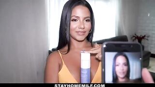 Naughty MILF Rose Monroe lets her stepson take her naked pics for OnlyFans