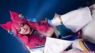 Ahri SPIRIT BLOSSOM gets her juicy pussy railed hard