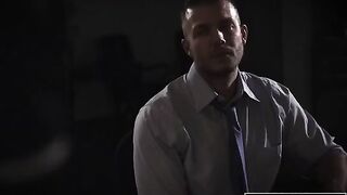 Shady reporter fucked his client Evelyn Claire, who begged for his cock