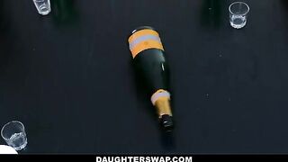 Spin the bottle game turns into hardcore stepdad fucking for sluts