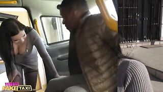 Fake taxi ride with busty beauty Sofia Lee ends in hard sex