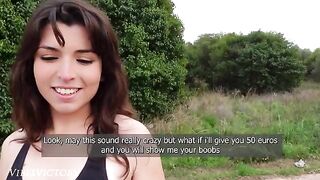 A pretty runner got fucked outdoors by a stranger