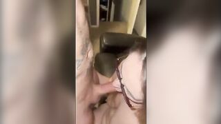 A wife cheats on her husband with a tattooed guy at work