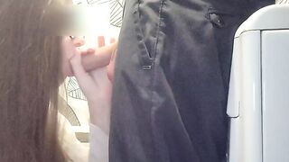Girl wore glasses and cheated on her boyfriend with a nerdy-looking man