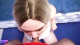 A hot stepmom with big natural boobs fucks her stepson and gets cum in her mouth