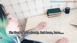 A schoolgirl was fucked in her ass by a teacher in a taboo encounter