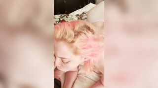 I gave my husband a sloppy blowjob. Look how he reacted!