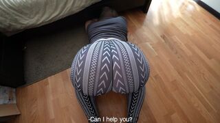 The stepsister is stuck again and shows her gratitude twice