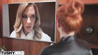 A hot mom takes charge in a intense threesome scene with her daughter's professor
