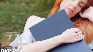 A girl got a new boyfriend and had passionate sex with him