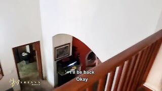 She was fucked by her stepbrothers while chatting with her family, a steamy Colombian encounter