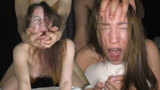 Petite teen college girl gets fucked hard by a big cock