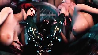 Hentai 3D uncensored Full Moon 2 Gangbang, featuring intense double penetration action with Sakura, is a must-watch