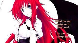Rias greets her new servant - a spicy hentai JOI scenario