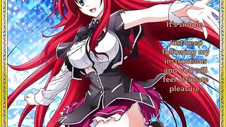 Rias greets her new servant - a spicy hentai JOI scenario