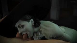 Lady Dimitrescu sucking with evil audio sound edit