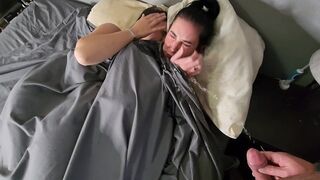 I pissed on two girls sleeping in bed, they wet their panties