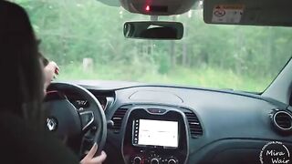 Two girls took a stranger to the forest, fucked him, and swapped cum