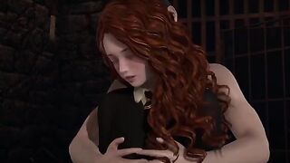Hermione Granger and Harry Potter's intense third-floor encounter