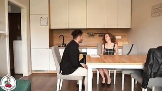 The tall girl agreed to have sex for a discount on the rent