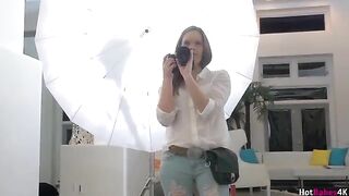 The photographer fucked in the pussy by two girls, including Jenna J Ross