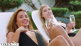 Stunning girls Agatha, Freya & Lika in hot foursome