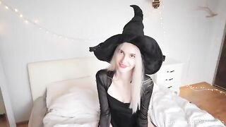 A guy came into a hot witch on Halloween and fucked her hard