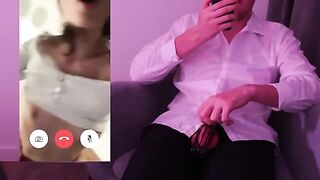The guy broke off on a video call and made a mess