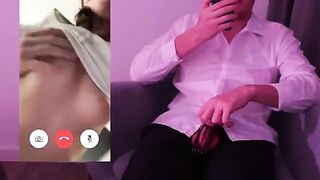 The guy broke off on a video call and made a mess