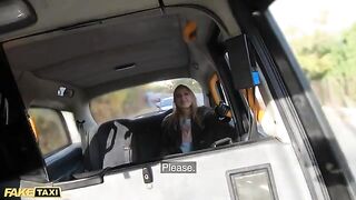 Jayla De Angelis gets her gloved hand on a lucky driver's cock