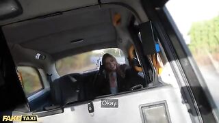 Jayla De Angelis gets her gloved hand on a lucky driver's cock