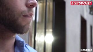 Two hot chicks seduced and fucked the jail guardian in a steamy scene