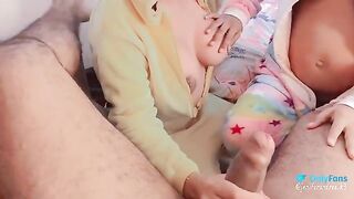 A great man with a huge cock fucks a pregnant woman of 6 months