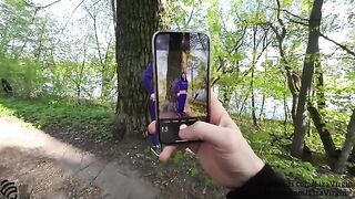 Guy fucked a girl and cummed in her mouth in public place