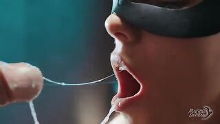 That's what a true cumslut should do with used condoms. Drain the big fat load