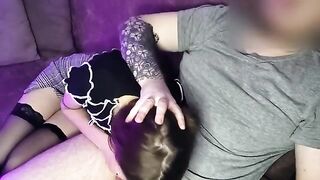 a girl sitting next got fucked in the mouth - Sunako_Kirishiki