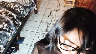 A sexy model is having fun with a guy